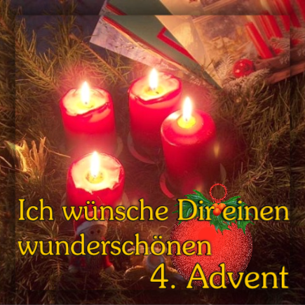 4. Advent GB Pics - Gstebuch Bilder - wunderschoenen-4-advent.png