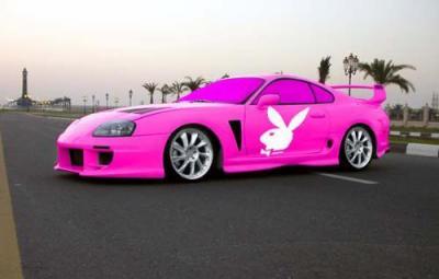 Autos GB Pics - Gstebuch Bilder - playboy-tuning-pink-car.jpg