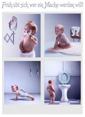 Babies GB Pics - Gstebuch Bilder - frueh_uebt_sich_wer_ein_macho_werden_will.jpg